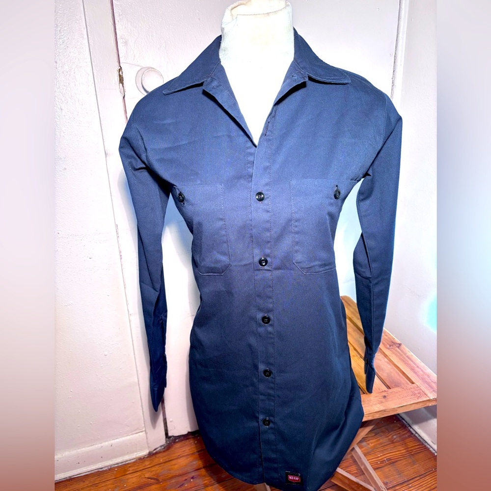 Red Kap Long Sleeve Wrinkle Resistant Cotton Work Shirt